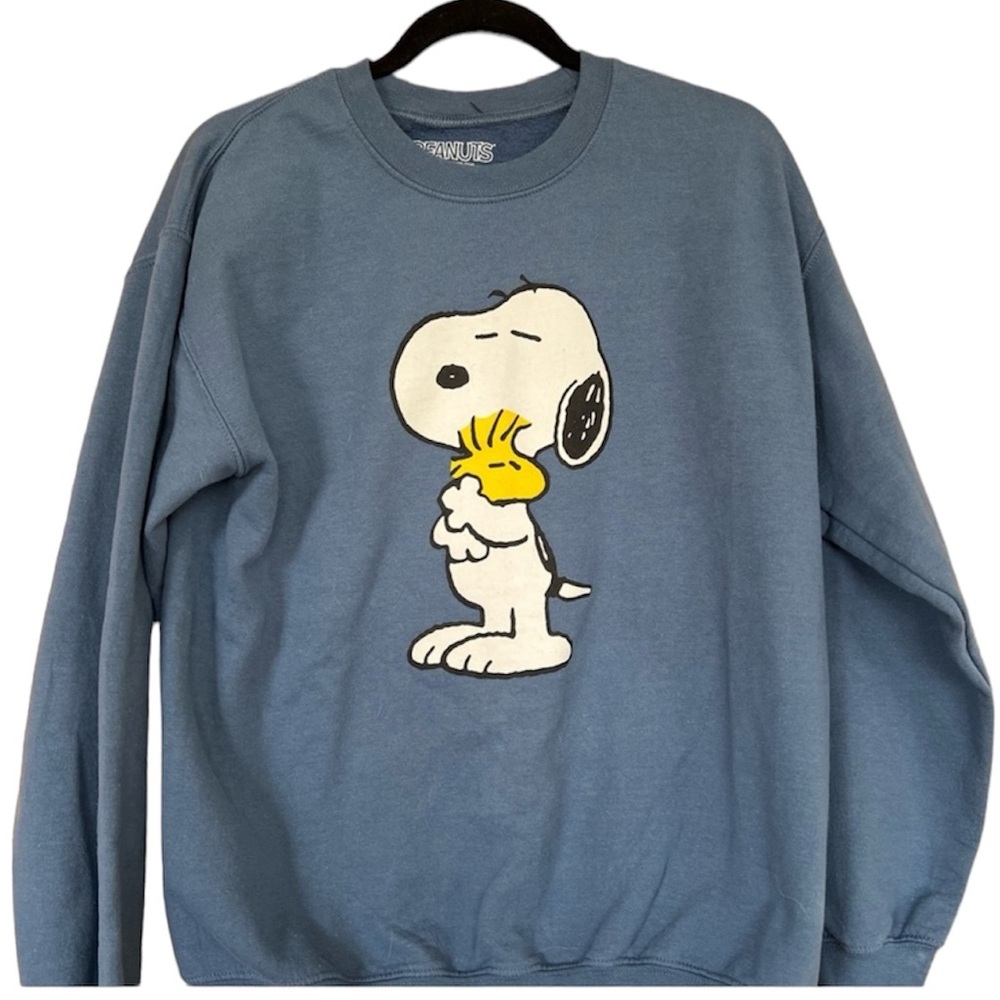 Peanuts Snoopy & Woodstock Blue Sweatshirt